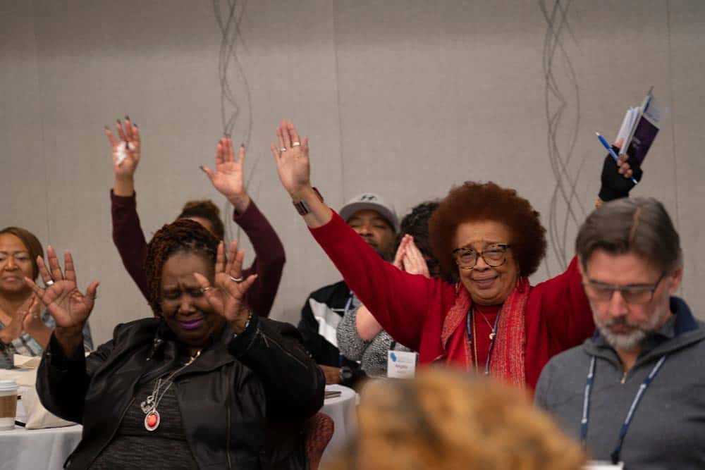 Vanessa’s friends, family, and support team at the Immunotherapy Patient Summit. Photo by Melissa Lyttle