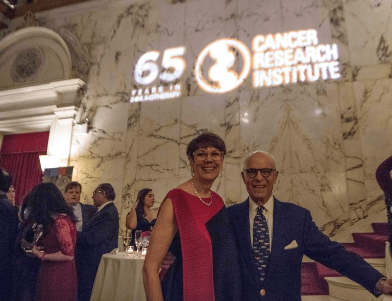 Jill O’Donnell-Tormey, Ph.D., and Jacques C. Nordeman at 2018 CRI Awards Gala. Photo by Arthur Brodsky