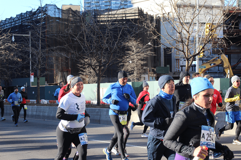 Nadia Rashed runs the 2018 NYC Half Marathon.