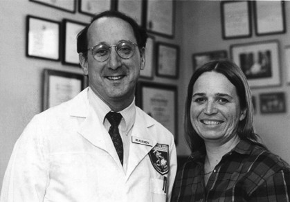 Steven A. Rosenberg, M.D., Ph.D., and patient