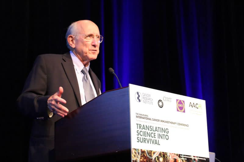 Steven A. Rosenberg, M.D., Ph.D., at inaugural CICON in 2015